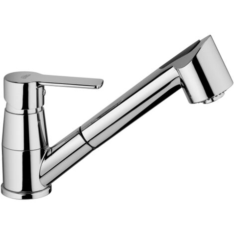 Küchenspülmischer mit ausziehbarer Dusche Paffoni Red RED183CR  Chrom