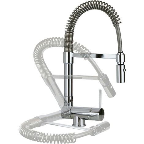 GATTONI RUBINETTERIA Küchenspülmischer unter Fenster mit Feder Gattoni Rubinetterie 0285/PCC0. Chrom