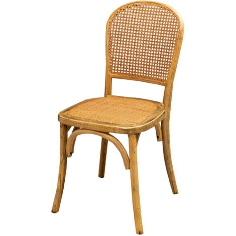Küchenstuhl Eschenholzstuhl Esszimmerstuhl 89x50x45 cm Moderner Stuhl Thonet Holzstühle und Rattansitz Vintage Stuhl