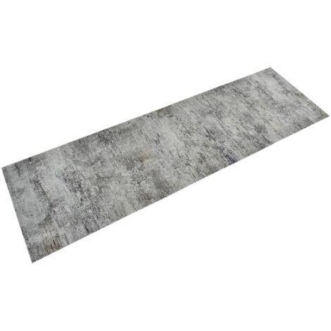 Küchenteppich Waschbar Beton 60x180 cm Samt