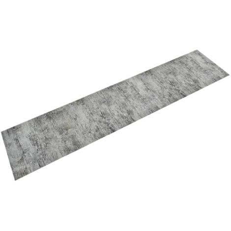 Küchenteppich Waschbar Beton 60x300 cm Samt