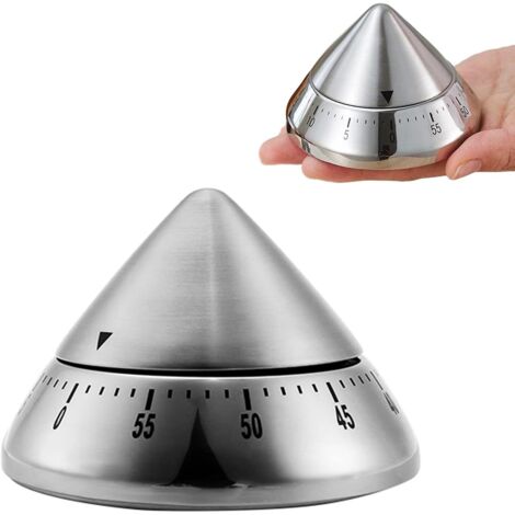 Küchentimer aus Edelstahl, mechanischer Küchentimer, Küche