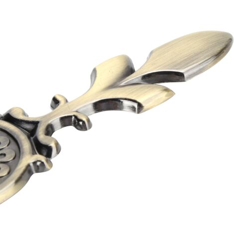Küchentürgriffe – 2 Sets große runde Türgriffe mit einem Loch in Antikbronze-Optik – Zinklegierung – 171 x 37 mm