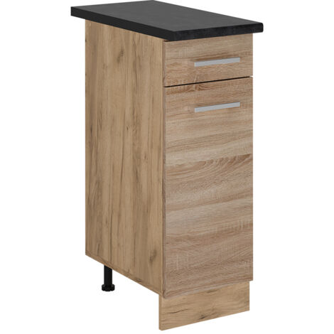 Küchenunterschrank R-Line, Sonoma, 30 cm , AP Anthrazit, Vicco