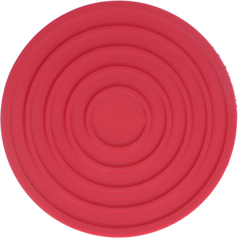 Küchenuntersetzer aus lebensmittelechtem Silikon, hitzebeständig, dick und rund, für Gastronomie oder Haushalt, rote Farbe