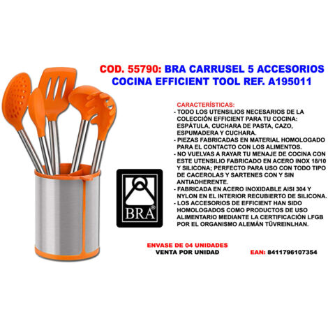 Küchenutensilien Set BRA EFFICIENT A195011 Orange (6 pcs)
