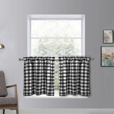 [Küchenvorhang] [Polyester] [130 x 41 cm] [Komplettes 1-teiliges Set]
