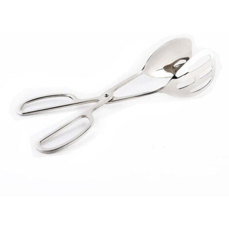 Küchenzange aus Edelstahl für Buffet, Servierbesteck, Salat- und Grillzange, robuste Servierzange zum Braten und Kochen, 25 cm (10 Zoll)