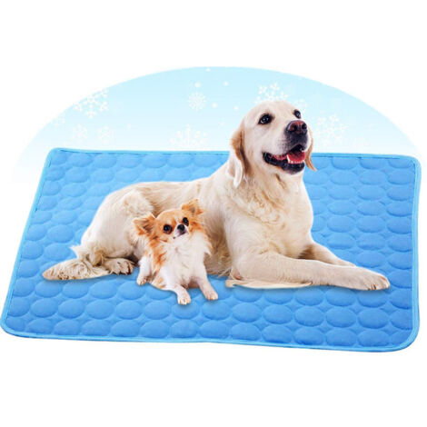 Kühlende Hundematte – Kühlendes Kissen aus Eisseide für heiße Sommer, ideal für Zuhause und unterwegs