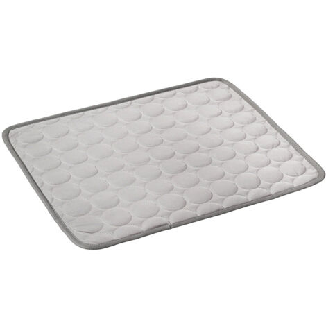 Kühlmatte für Hunde, Selbstkühlende Hundematte Bett Kühldecke Kühlkissen Hund Matte Extra Groß rutschfeste Haustier Kühlmatte Kühldecke für Hunde Katzen Hasen, XL-70x100cm Grau