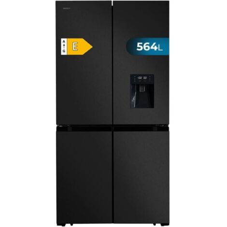 Kühlschrank 4 Türen Dunkel con ein großes Fassungsvermögen de 564 L, 183 cm de hoch, 91 cm de breit, con Wasserspender de, Energieklasse E y Motor Inverter Plus.