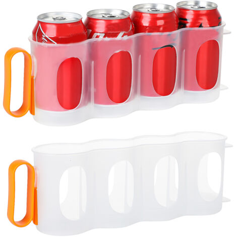 Kühlschrank-Organizer – 28 cm Dosenhalter – BPA-freies PP – Gelb, Grün, Orange