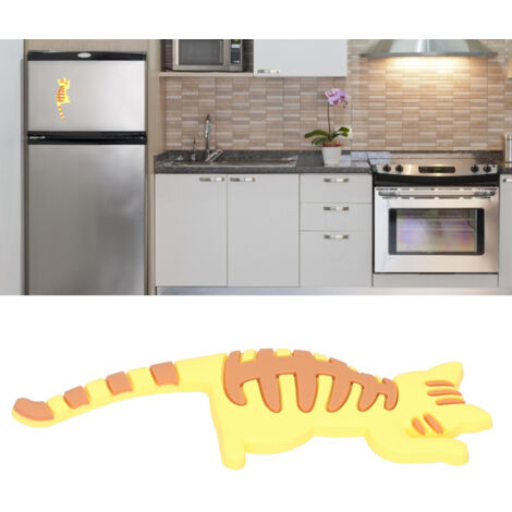 [Kühlschrankmagnet] Magnetischer Katzenmantelhaken, Silikon, Dekoration für Küche und Zuhause A04