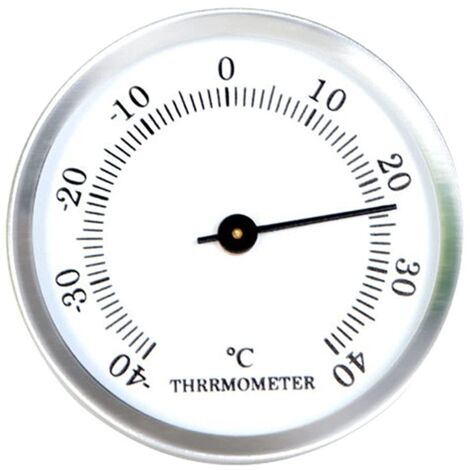 Kühlschrankthermometer für Gefrierschrank, -40 °C – 40 °C – großes Einzelzifferblatt – Gefrierschrank-Inkubator – Rahmen aus Aluminiumlegierung – hält Lebensmittel frisch