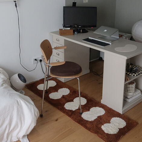 Küken Tufted Teppich Weiche Lange Boden Matte Flauschigen Ordentlich Teppich Abstrakte Geometrische Teppich Moderne Zimmer Sicherheit Saugfähigen Slip-beständig,40x120CM,B