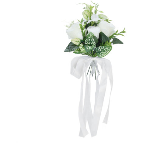 Künstliche Blumen für Stühle mit Stoffbahnen – Dekoration für Hochzeiten und Fotoshootings