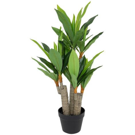 Künstliche Dracena Onia Topf schwarz H105cm - Atmosphera créateur d'intérieur