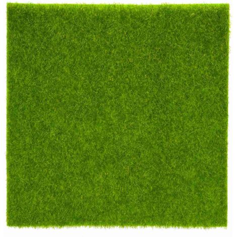 Künstliche Miniatur-Gartendekoration aus Kunststoff zum Selbermachen – Kunstrasen und dekorativer Topf (15 x 15 cm)