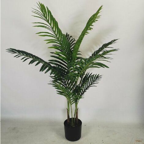 Künstliche Palme mit Topf,110cm Kunstbaum Kunstpflanze Kunstbaum Indoor & Outdoor