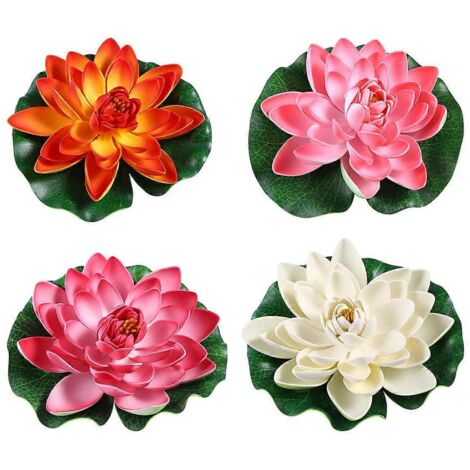 Künstliche Pflanzen, künstliche Seerosen, künstliche Teichblumen, Schwimmpflanzen