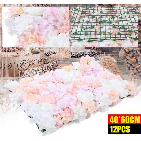 4pcs Künstliche Rosenwand Kunstblumen Blumenwand Fotografie Requisiten 