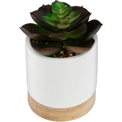 Künstliche Sukkulente - Keramiktopf - H12 cm