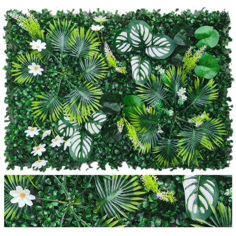 Künstliche Wandpaneele 40×60 cm – 4er-Set, für Haus, Büro, Café, Garten und Hochzeitsdekoration