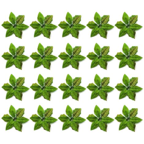 Künstliche Weihnachtsblumen aus Stoff zur Baumdekoration