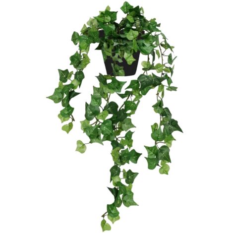 Künstlicher Efeu im Topf, Hängegirlande, 90 cm