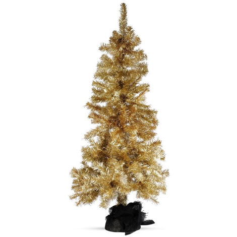 Künstlicher goldener Weihnachtsbaum 120 cm