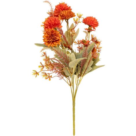 Künstlicher Herbststrauß Pery H33cm - Orange