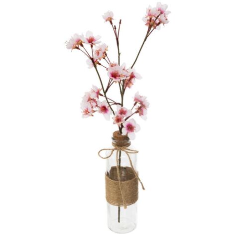 Künstlicher Kirschbaum Dream - Glasübertopf - H46 cm