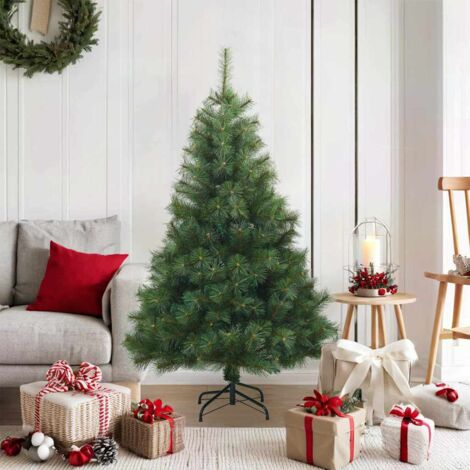 Künstlicher klappbarer Weihnachtsbaum Grün 120 cm PVC, Stahl vidaXL
