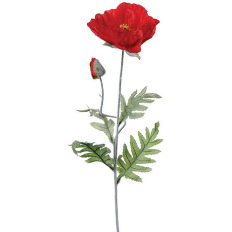 Künstlicher Mohnstängel - H70 cm