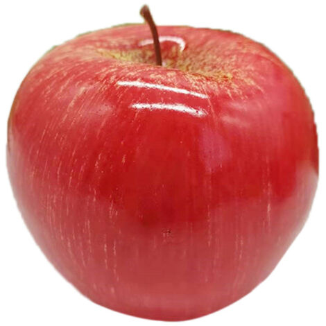 Künstlicher rosa Schaumstoffapfel – Dekoratives Obst für den Vorschulunterricht und als Lernzubehör