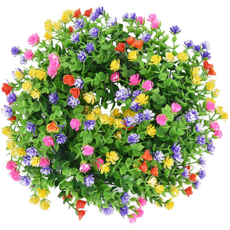 Künstlicher Schleierkraut-Frühlingsblumenkranz zur Wanddekoration im Wohnzimmer, Schlafzimmer, auf Partys oder am Eingangsbereich