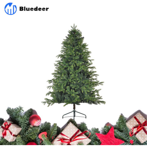Künstlicher Weihnachtsbaum 180 cm mit 1700 Spitzen – klappbar & stabiler Metallständer – ideal für Weihnachtsdeko – grün