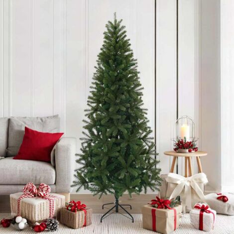 Künstlicher Weihnachtsbaum Grün 180 cm PVC, PE und Stahl vidaXL
