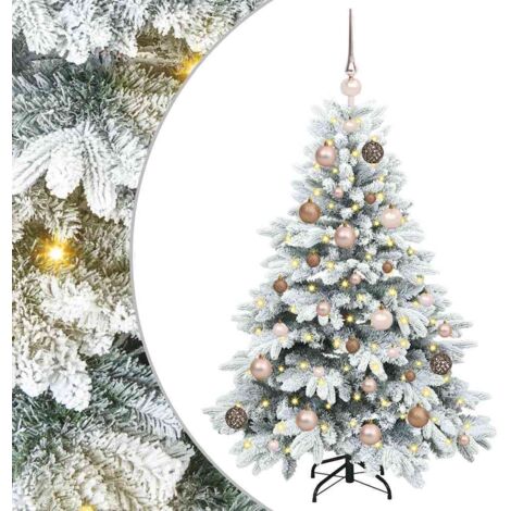 Künstlicher Weihnachtsbaum mit 150 LEDs Grün 120 cm PE und PVC vidaXL