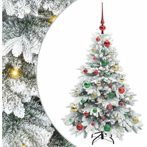 Künstlicher Weihnachtsbaum mit 150 LEDs Grün 120 cm PE und PVC vidaXL
