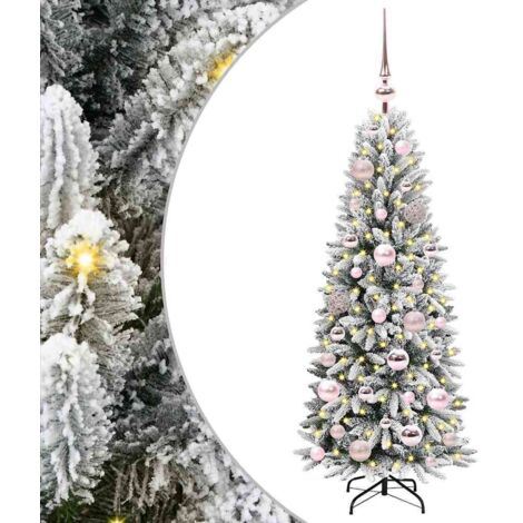 Künstlicher Weihnachtsbaum mit 150 LEDs mit Ständer Weiß 120 cm vidaXL