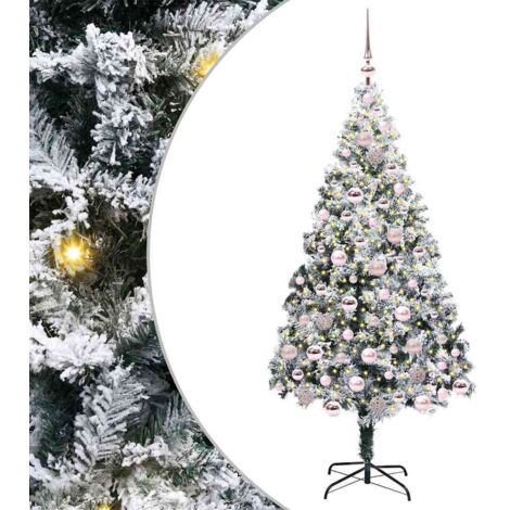 Künstlicher Weihnachtsbaum mit 300 LEDs mit Ständer Grün 180 cm vidaXL