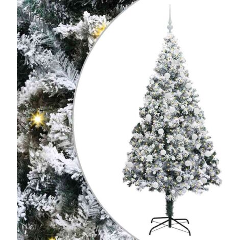 Künstlicher Weihnachtsbaum mit 300 LEDs mit Ständer Grün 210 cm vidaXL