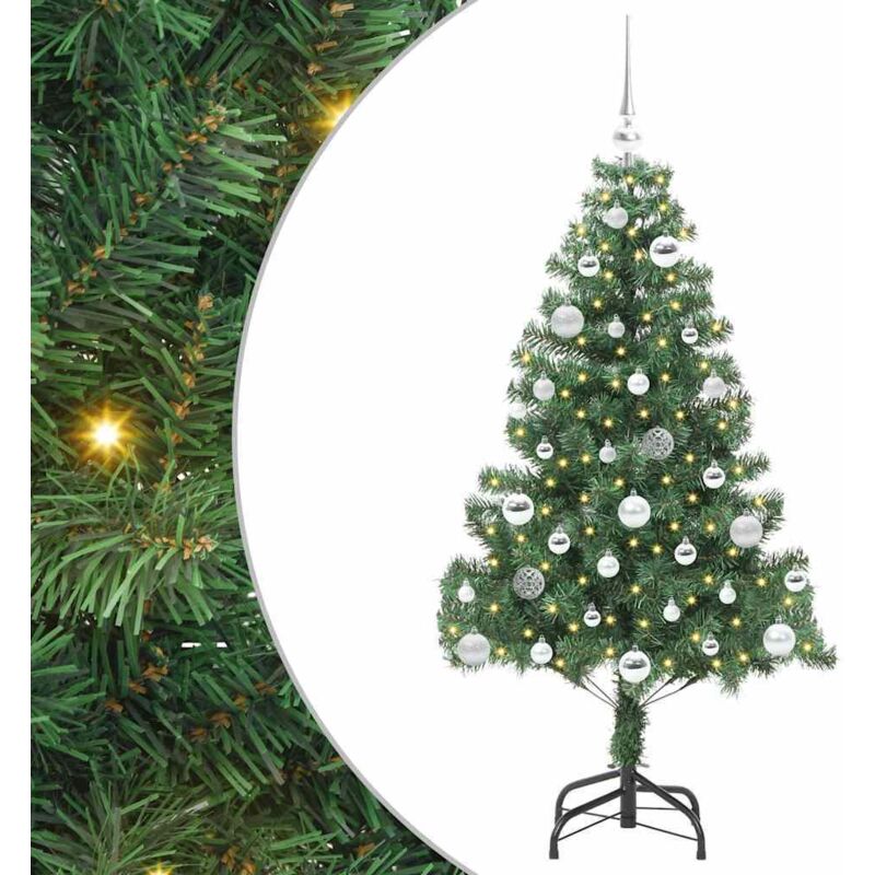 Weihnachtsbaum Mit 150 Leds Mit Ständer Grün 150 Cm Pvc Vidaxl