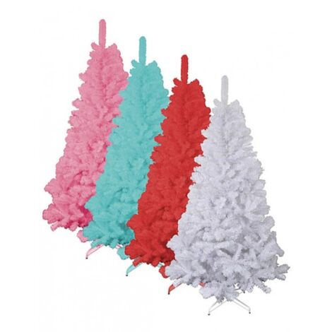 künstlicher Weihnachtsbaum weiß, blau, rot, pink 120-210cm - 210cm, weiß