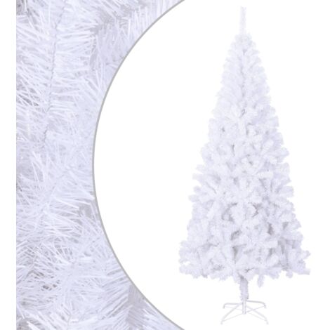 Künstlicher Weihnachtsbaum，Kunstbaum，Weihnachtsschmuck L 240 cm Weiß VEIN418129