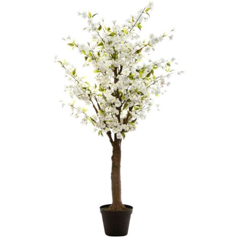 Künstlicher weißer Kirschbaum H. 200 cm