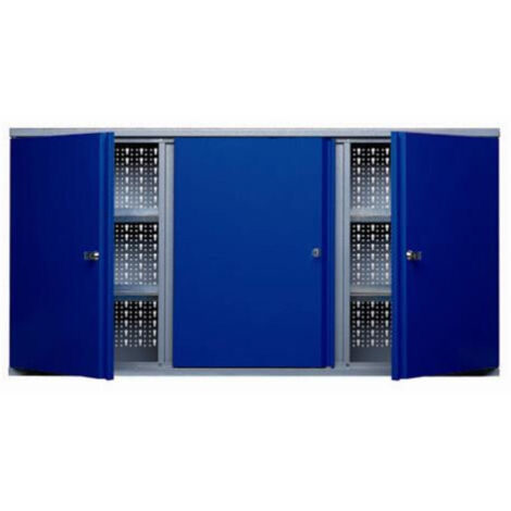 Küpper Hängeschrank 70097, 120 cm breit, 4 Fachböden, ultramarinblau