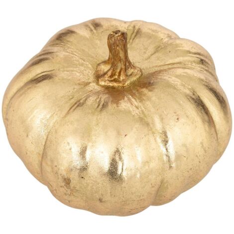 KÜRBIS KUNSTHARZ GOLD L18,5CM - Atmosphera créateur d'intérieur
