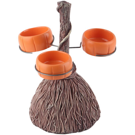 Kürbisförmige Schale aus Kunstharz für Halloween, ideal zum Servieren von Snacks, Salaten und Obst, Halloween-Partydekoration